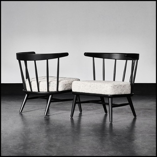 Chair in solid ashwood in black finish 28-Stanton