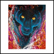 Painting on canvas unique piece PC-Black Panther