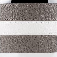 Thermos en laiton massif finition chrome et partiellement couverte avec cuir véritable 189-Guapa