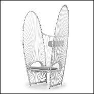 Chair with aluminium frame and with polyethylene Indoor-outdoor use178-Butterfly