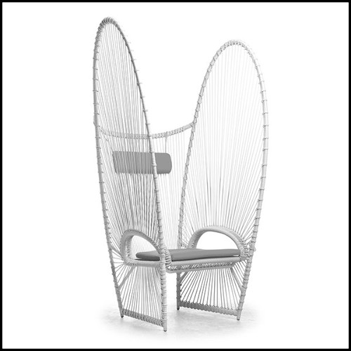 Chair with aluminium frame and with polyethylene Indoor-outdoor use178-Butterfly