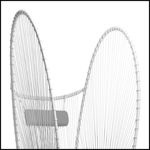 Chair with aluminium frame and with polyethylene Indoor-outdoor use178-Butterfly