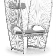 Chair with aluminium frame and with polyethylene Indoor-outdoor use178-Butterfly