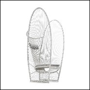 Chair with aluminium frame and with polyethylene Indoor-outdoor use178-Butterfly