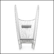 Chaise avec structure en aluminium et en polyéthylène indoor-outddor 178-Butterfly