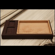 Suitcase covered with brown cowhide leather 186-Luxury Cuban Brown