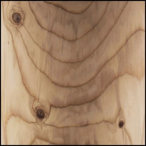 Stool in solid natural aromatic cedar wood 154-Fuga