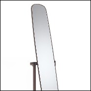 Miroir avec cadre et structure en noyer massif avec miroir amovible en verre 163-Portrait Walnut