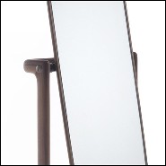 Miroir avec cadre et structure en noyer massif avec miroir amovible en verre 163-Portrait Walnut