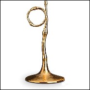 Candleholders in 24 karats plated 172-Bamboo set of 2