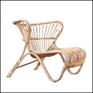 Armchair handmade in Manau rattan 41-Roxy
