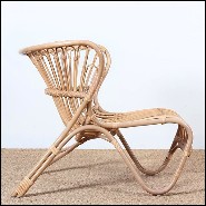 Armchair handmade in Manau rattan 41-Roxy