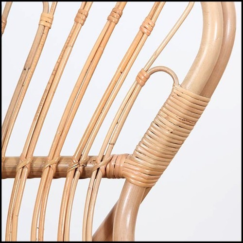 Armchair handmade in Manau rattan 41-Roxy