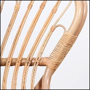 Armchair handmade in Manau rattan 41-Roxy
