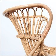 Armchair handmade in Manau rattan 41-Roxy