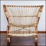 Armchair handmade in Manau rattan 41-Roxy