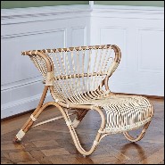 Armchair handmade in Manau rattan 41-Roxy