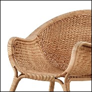 Armchair all handmade in Manau rattan 41-Talia