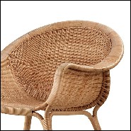 Fauteuil en rotin naturel de Manau 41-Talia