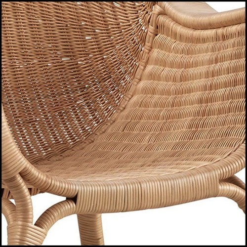 Armchair all handmade in Manau rattan 41-Talia
