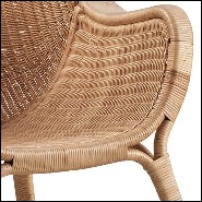 Armchair all handmade in Manau rattan 41-Talia