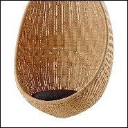 Hanging chair in Manau rattan with chain included 41-Cocoon Hanging