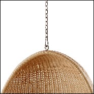 Hanging chair in Manau rattan with chain included 41-Cocoon Hanging
