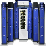 Malle pour champagnes ou vins avec cuir noir et laiton massif plaqué nickel et doublure en microfibre bleu 186-Grand Cru Blue