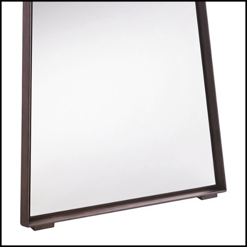 Mirror with solid ash wooden frame with mirror glass 163-Panel Large Ash
