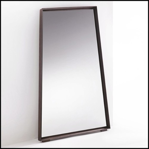 Mirror with solid ash wooden frame with mirror glass 163-Panel Large Ash