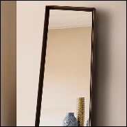 Mirror with solid ash wooden frame with mirror glass 163-Panel Long Ash
