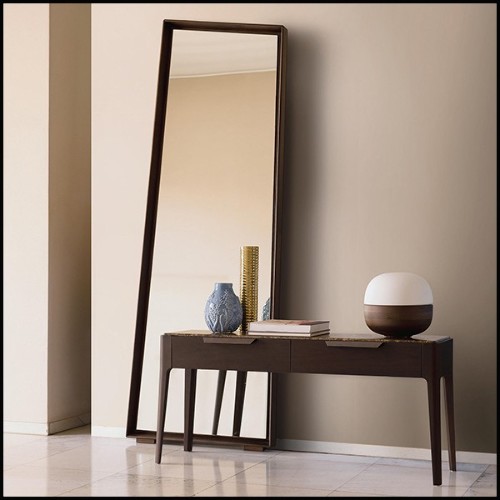 Miroir avec cadre en frêne massif et miroir en verre 163-Panel Long Ash
