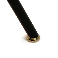 Lampadaire avec structure en laiton finition noir et finition poli et abat-jours finition laiton poli 155-Sight