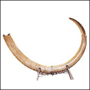 Tusk Mammoth ivory big with beige and dark beige colors PC-Ivory Beige