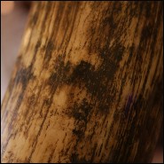 Tusk Mammoth brown ivory big with brown and dark brown colors with light blue reflects PC-Ivory Brown