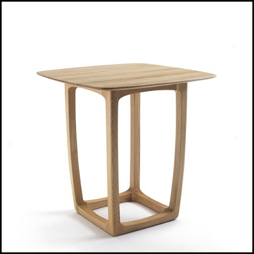 Center table with structure in solid oak with solid oak top 154-Trooper Oak