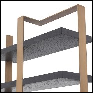 Étagère avec structure en acier inoxydable finition laiton brossé 24-Geo Brass