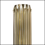 Applique avec structure composée de tubes en laiton massif finition brossé 151-Doe