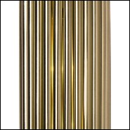 Wall lamp with structure and all tubes in solid brass in brushed brass finish 151-Doe
