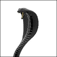 162 - Black Cobra - Sculpture moderne luxe - Pacific Compagnie.