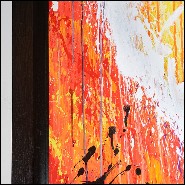 Painting with black oak wooden frame PC-Yaoundé Color Full II