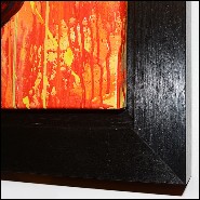 Painting with black oak wooden frame PC-Yaoundé Color Full II