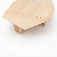 Coffee table made with solid oakwood from french sustainable forests 112-Trapezo