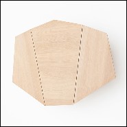 Coffee table made with solid oakwood from french sustainable forests 112-Trapezo