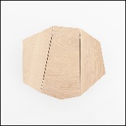 Side table all made with solid oakwood from french sustainable forests 112-Trapezo