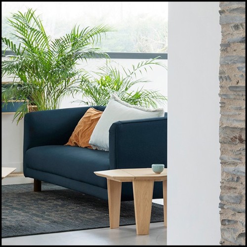 Table d'appoint entièrement composé de chêne massif français 112-Trapezo