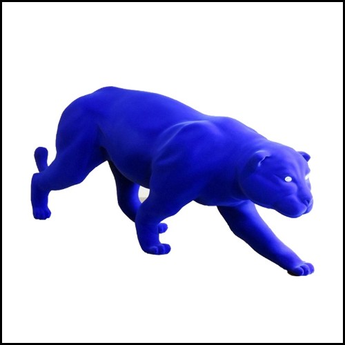 Sculpture Panther Blue Klein finish Blue Panther