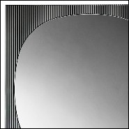 Mirror with structure frame made by joining the glass with raised lines-like effect 194-Lines on Square