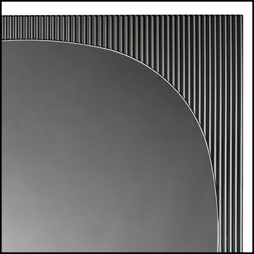 Mirror with structure frame made by joining the glass with raised lines-like effect 194-Lines on Square