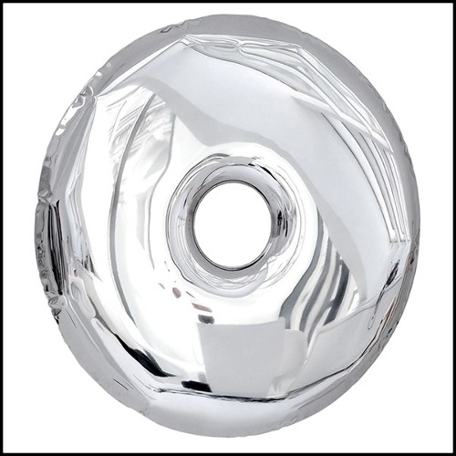 Mirror made in polished stainless steel using bending properties of steel sheets 193-Target 120